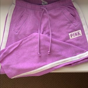 VS PINK Logo Boyfriend sweatpants